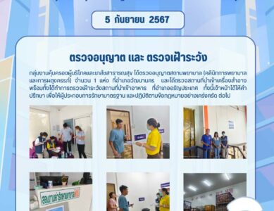 ตรวจอนุญาตและตรวจเฝ้าระวัง