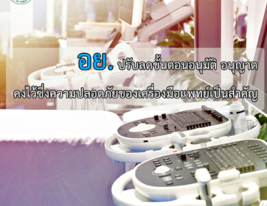 อย. มุ่งอำนวยความสะดวกในการประกอบธุรกิจ ออกประกาศปรับลดขั้นตอน
