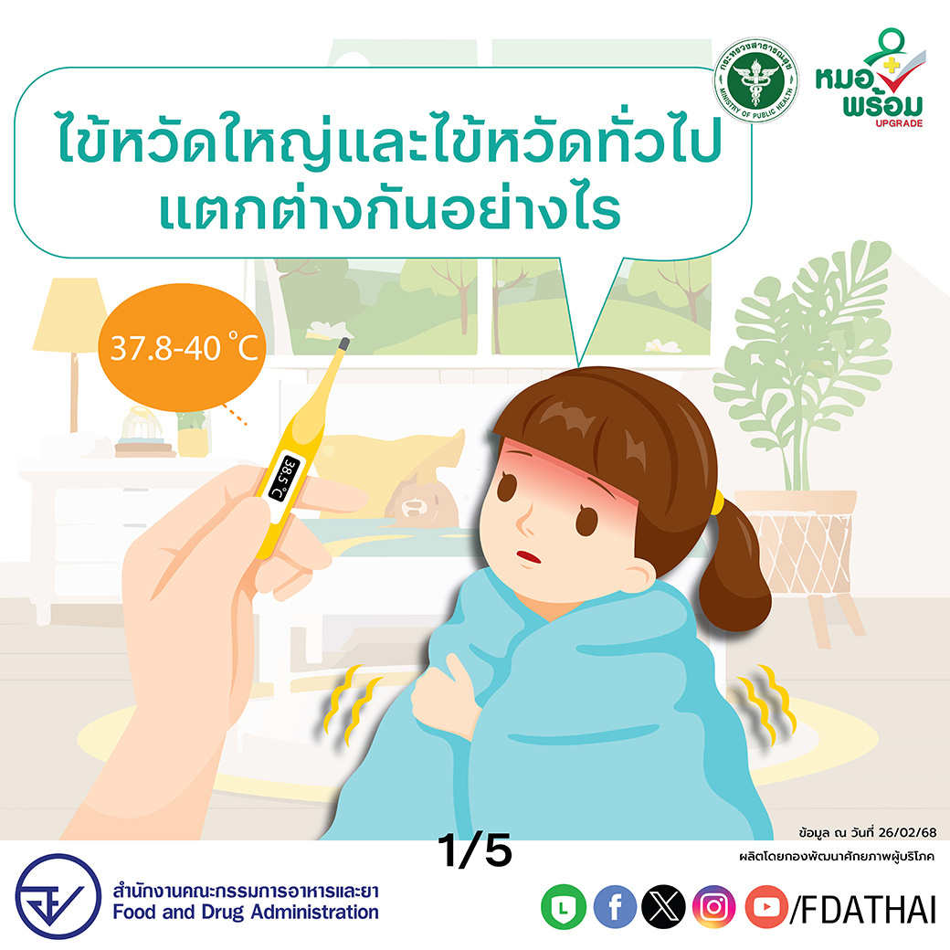 ไข้หวัดใหญ่และไข้หวัดทั่วไปแตกต่างกันอย่างไร วันนี้เรามีคำตอบไปดูกัน