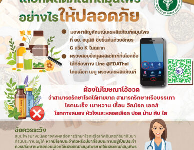 แนะนำการเลือกผลิตภัณฑ์สมุนไพรอย่างไรให้ปลอดภัย
